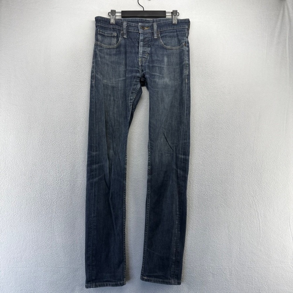 Levis Jeans Mens 32x34 Fits 31x33 Blue 511 Slim Straight Fit Denim Casual Cotton